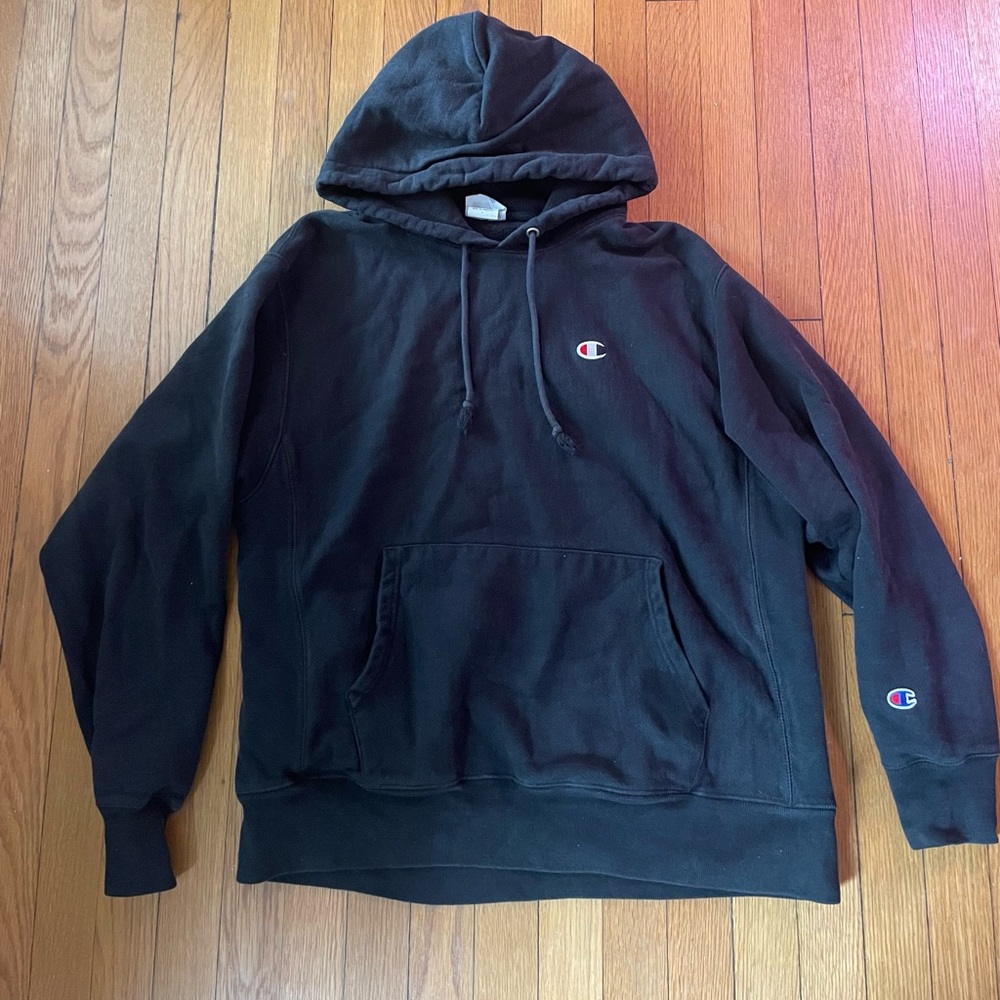 Champion Reverse Weave Hoodie Black